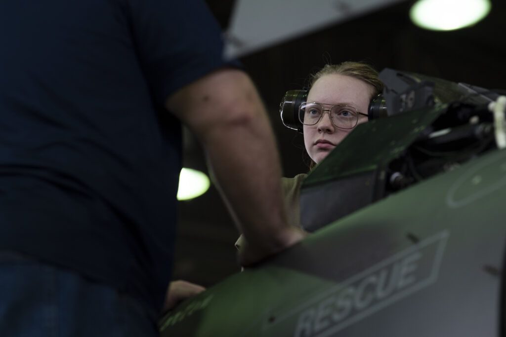 F-16 Fighting Falcon receiving AESA radar upgrade USAF photo