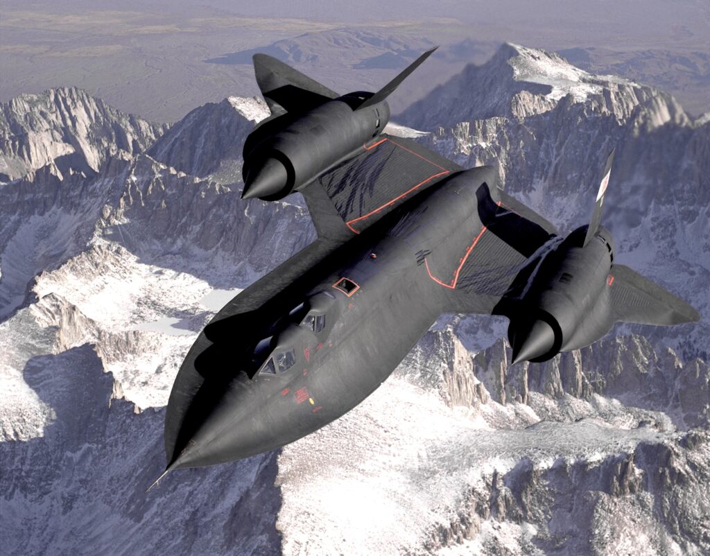 SR 71 Blackbird in flight NASA