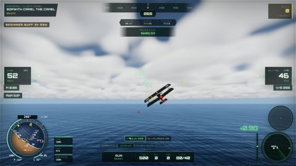 Flight screenshot from Sean’s SkyStrike V9.0 Alpha browser simulator