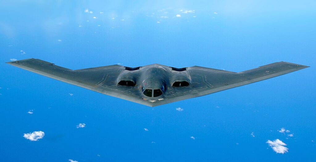 B-2 Spirit stealth bomber in flight