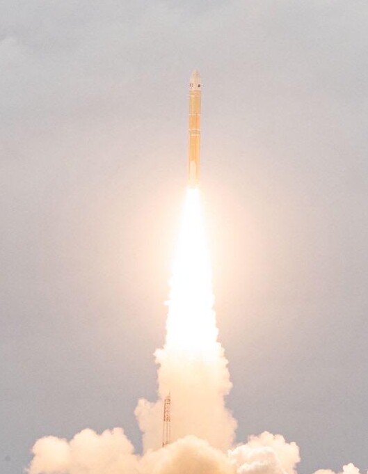 Japan H3 rocket launching from Tanegashima Space Center