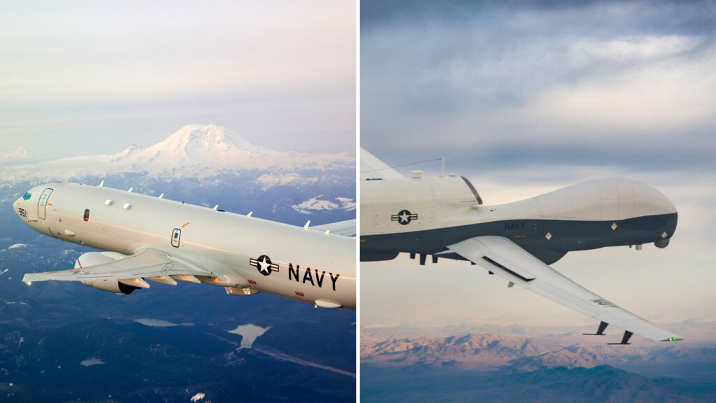 Boeing P-8A Poseidon and Northrop Grumman MQ-4C Triton