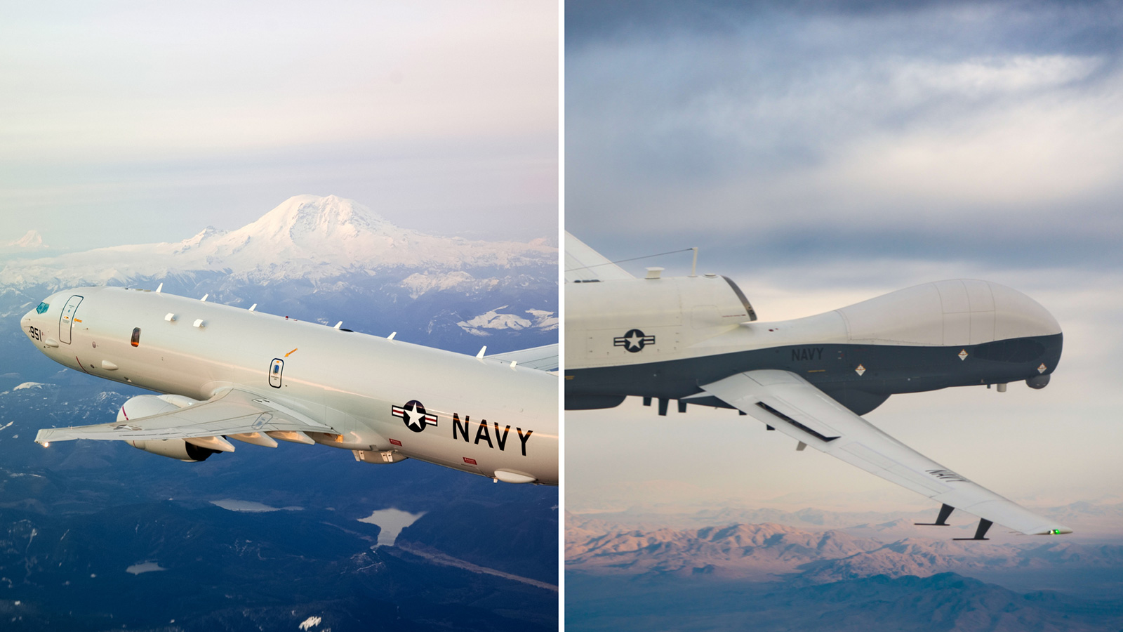 Boeing P-8A Poseidon and Northrop Grumman MQ-4C Triton