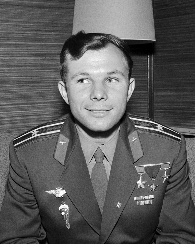 Yuri Gagarin, the first human in space